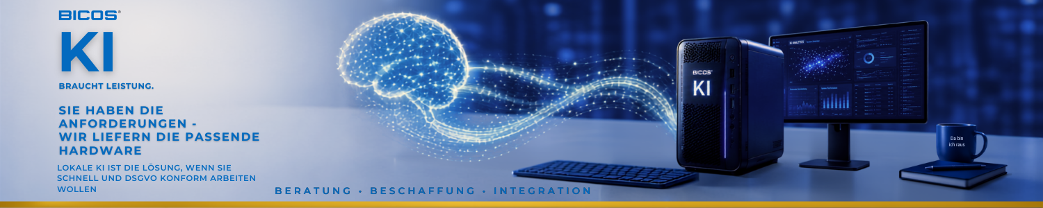 BICOS KI – wir liefern die passende Hardware. Beratung, Beschaffung und Integration aus Bielefeld