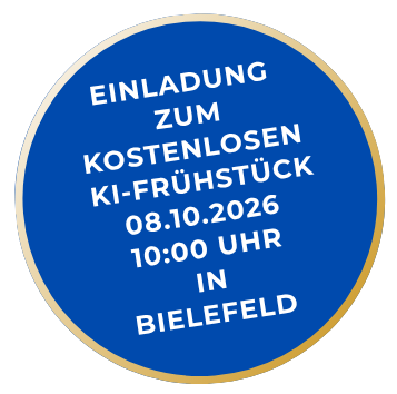 Einladung zum kostenlosen KI-Frühstück am 08.10.2026 um 10:00 Uhr in Bielefeld